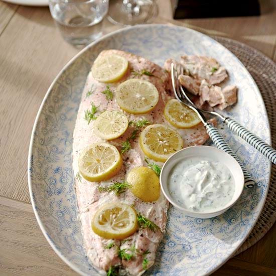 Easter menu salmon