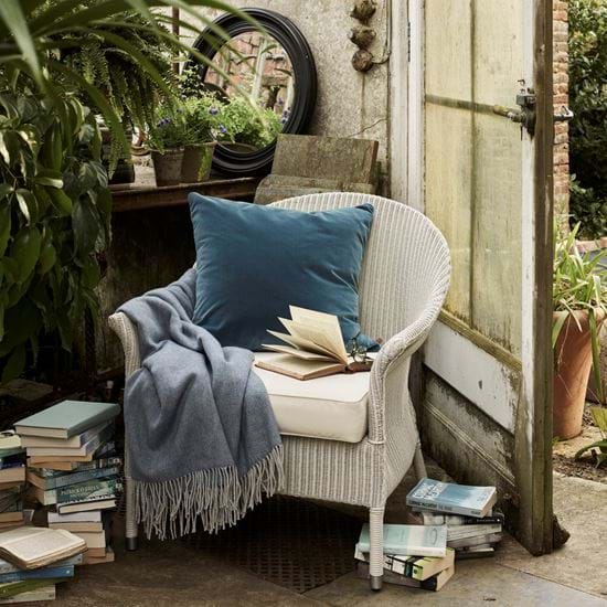 Chatto armchair in greenhouse