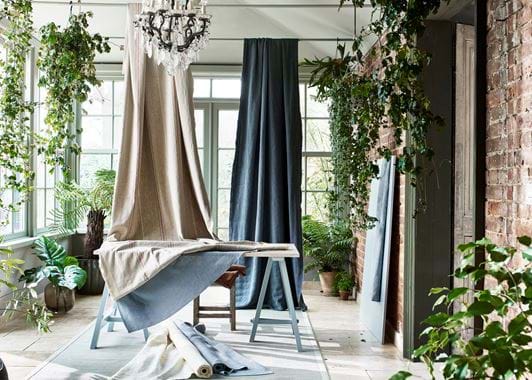 Seasonal fabric installation