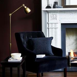 Amelia armchair Isla Swallow Juniper wallwall