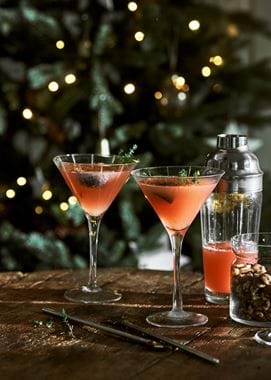 Christmas fig cocktails